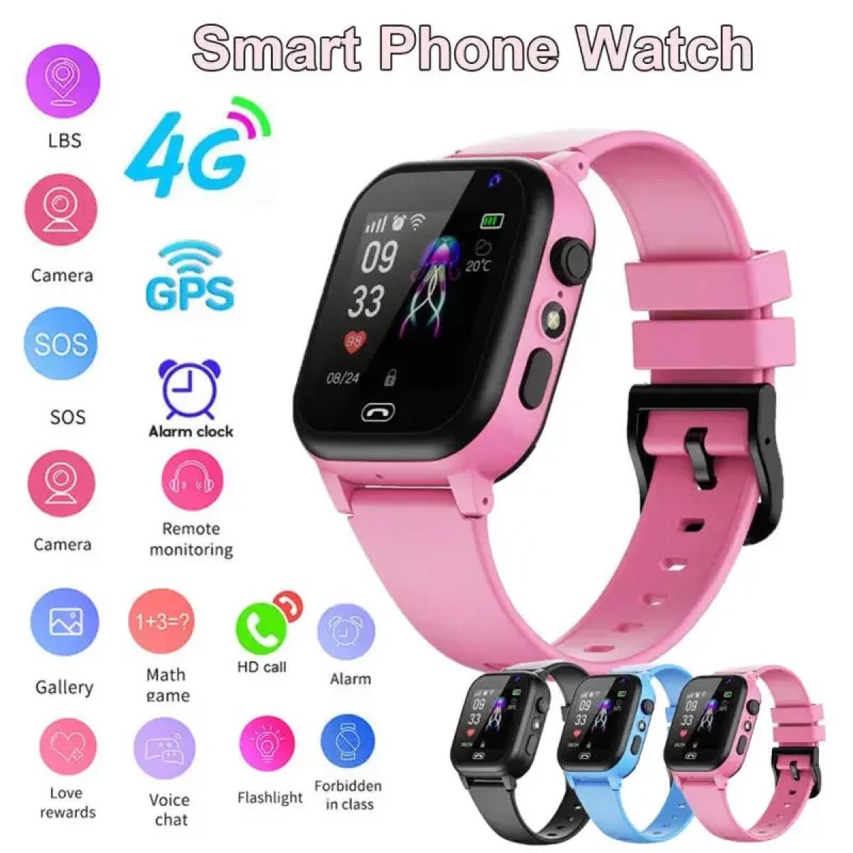 Outdoor Sport Smart Watch - Kids Smart Watch 4G Multifunctional Waterproof