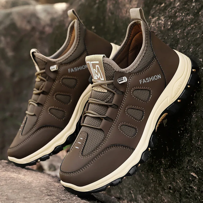 Outdoor Sport With Sticks - Men's Hiking Shoes Fashion High Quality