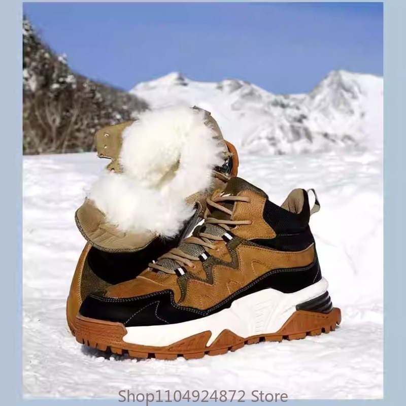 Winter Warm Wool Cotton Shoes  - Outdoor Sport With Sticks ulasan dan harga