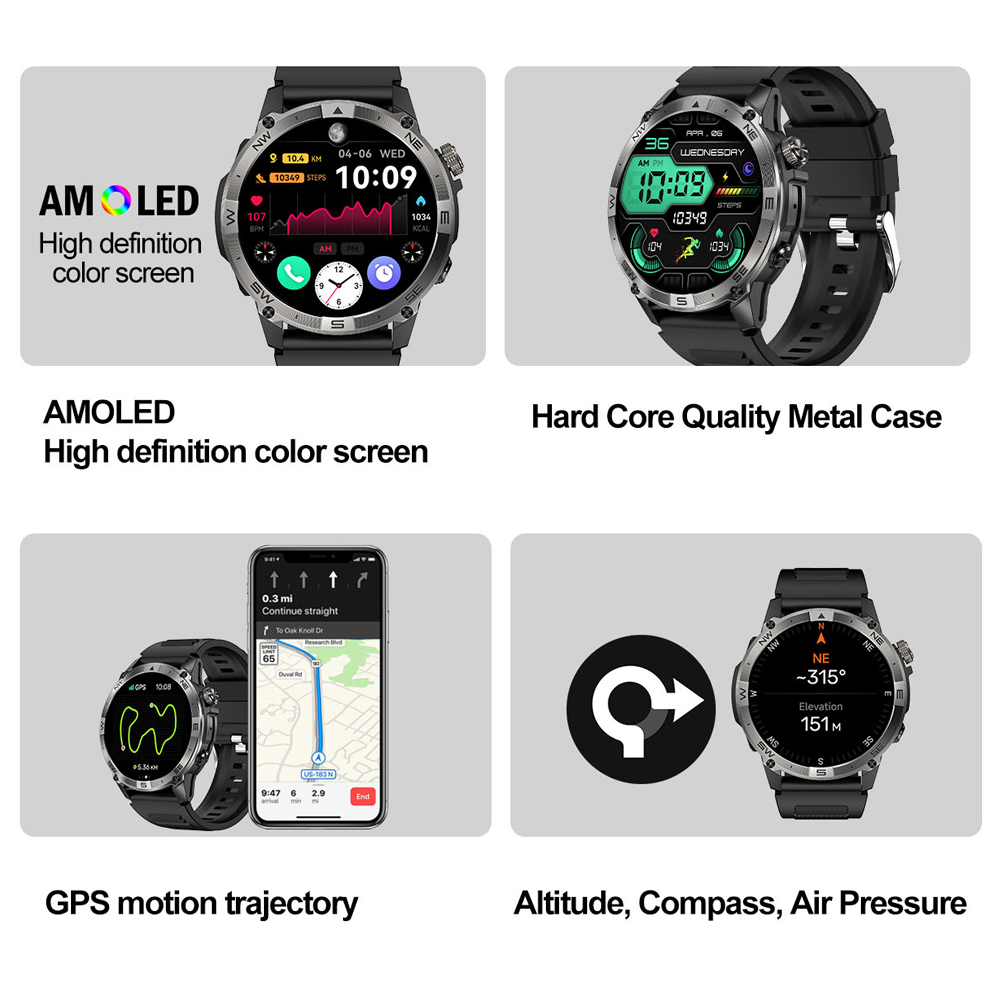 NORTH EDGE GPS Sports Smart Wa - Outdoor Sport Smart Watch ulasan dan harga