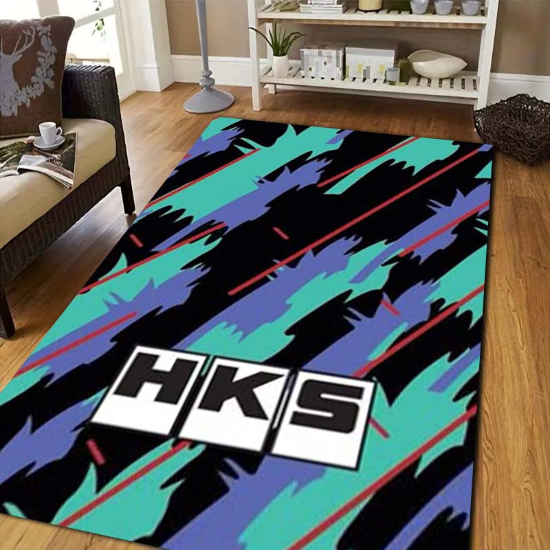 3D Racing H-HKS Print Area Rug - Outdoor Sport Area ulasan dan harga