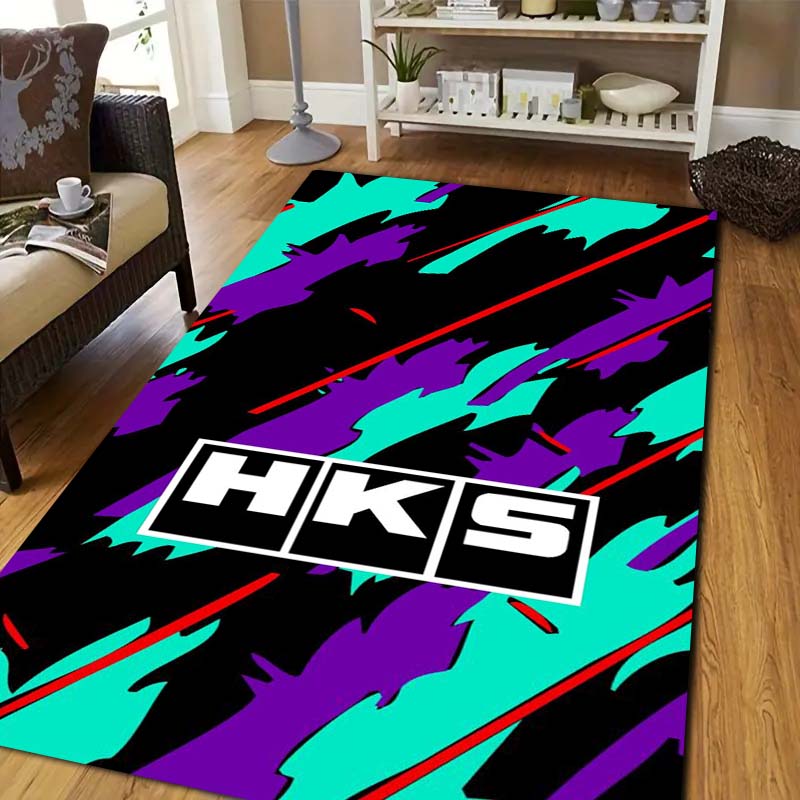 3D Racing H-HKS Print Area Rug - Outdoor Sport Area ulasan dan harga