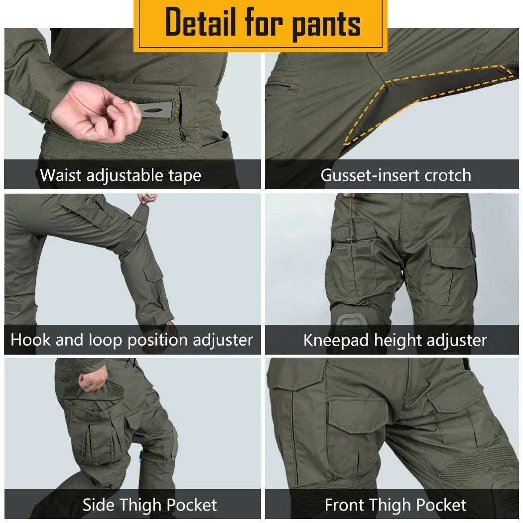 G3 Combat Pants +Pads Elastic  - Outdoor Sport Climbing Gear ulasan dan harga