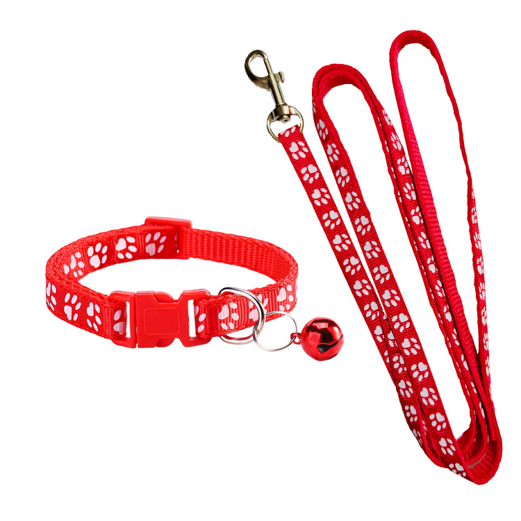 Dog Paw Print Pet Traction Rop - Headcollar Rope Set ulasan dan harga