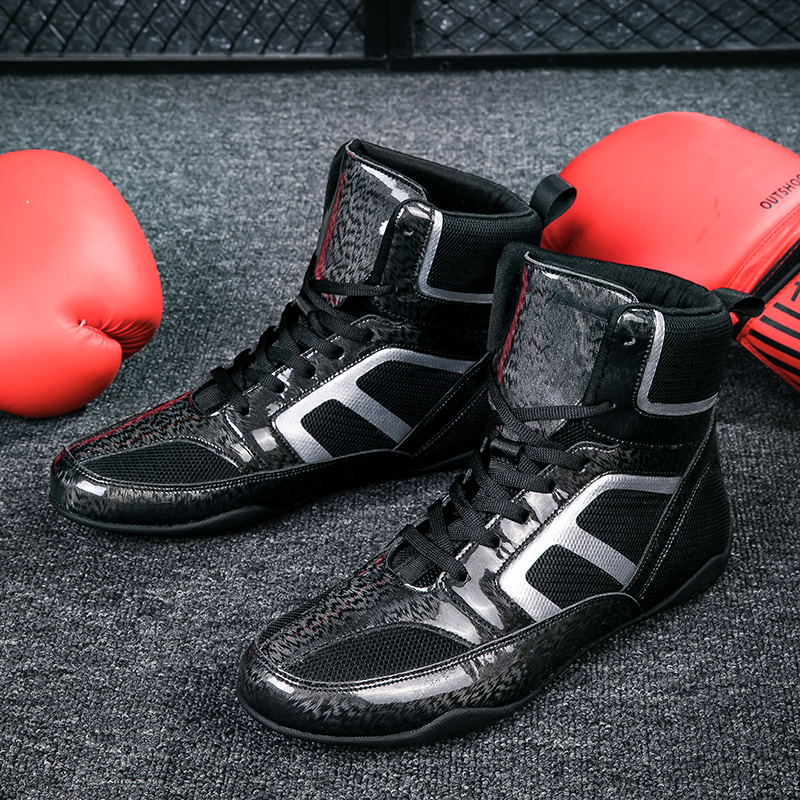 Men New Wrestling Shoes Combat - Outdoor Sport Brand Shoes ulasan dan harga