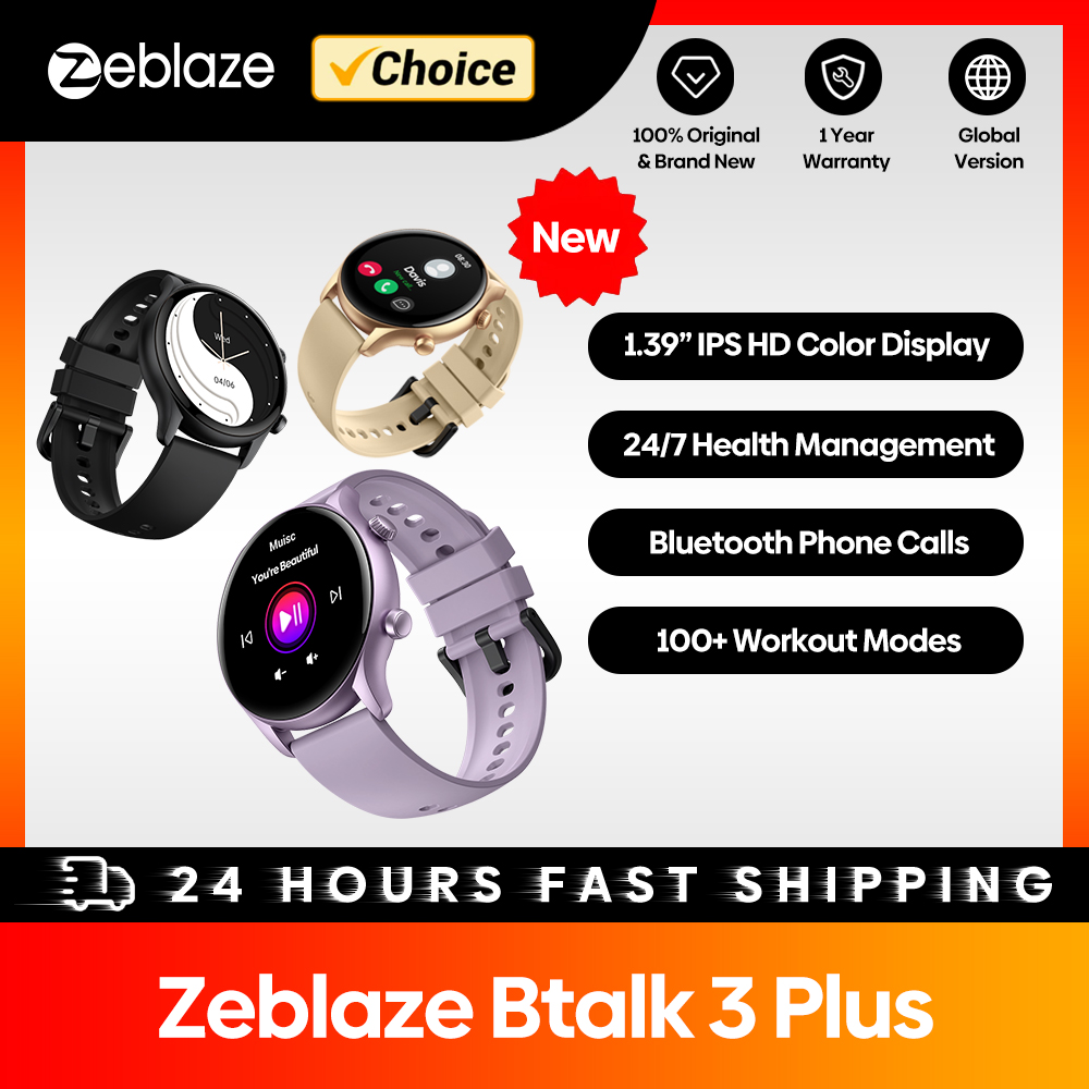 New Zeblaze Btalk 3 Plus Voice - Outdoor Sport Smart Watch ulasan dan harga